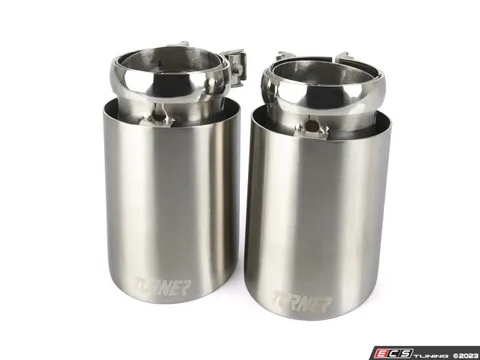 Turner Motorsport Turner 3.5" Brushed Aluminum Swivel Exhaust Tips - Set of 2
