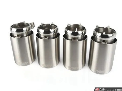Turner Motorsport 3.5" Brushed Aluminum Swivel Exhaust Tips - Set of 4