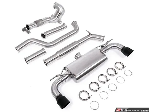 Unitronic Unitronic MK7/MK7.5 GTI Turbo-Back Exhaust System - Black Tips