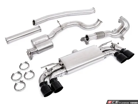Unitronic Unitronic Performance Turbo-Back For MK7/MK7.5 Golf R - Black Tips