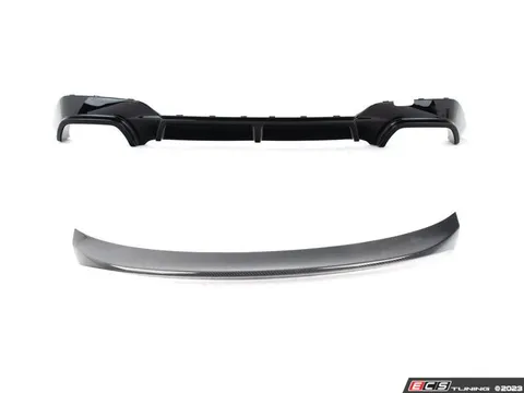 Enthusiast Bundles G20 M340 Carbon Diffuser, Carbon Fiber Front Lip & Carbon High Kick Spoiler