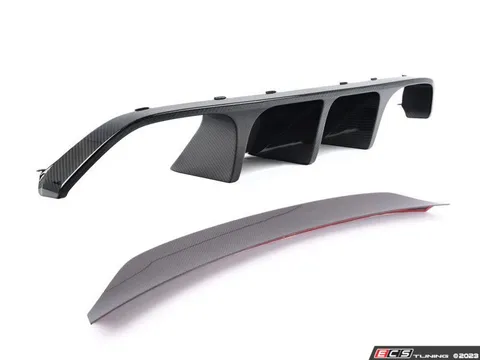 Enthusiast Bundles F80 M3 Carbon Diffuser & Carbon High Kick Trunk Spoiler