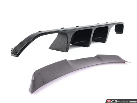 Enthusiast Bundles F82 M4 Carbon Diffuser & Carbon High Kick Trunk Spoiler