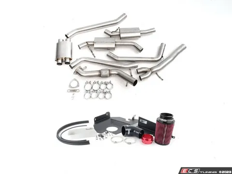 Doorbusters Audi B9 A4 2.0T Non Valved Exhaust System - Cat Back - With Luft-Technik Intake System