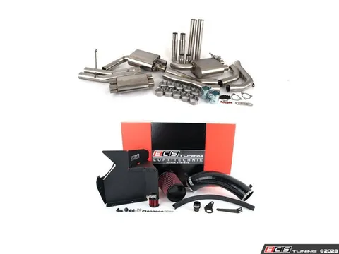 Doorbusters Audi B8/8R SQ5 Downpipe Back Exhaust - Resonated - With Luft-Technik Intake System