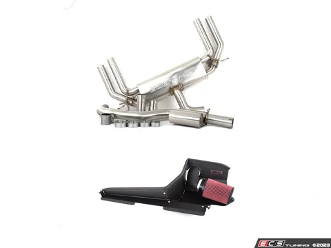 Doorbusters 8V S3 Valved Catback Exhaust System - With Luft-Technik Intake System - With Aluminum Heat Shield