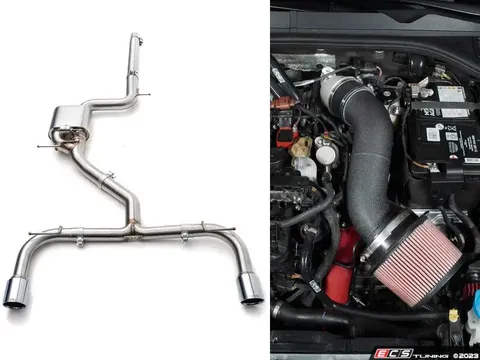 Doorbusters MK8 GTI 3.0" Valved Catback Exhaust System - With Luft-Technik Intake System - Without Heatshield