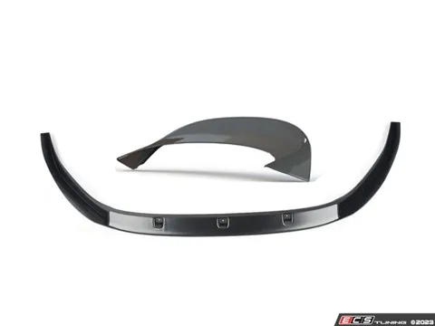 Doorbusters MK7 Golf R V2 Gloss Black Front Lip Spoiler - With Gloss Black Hatch Spoiler Extension