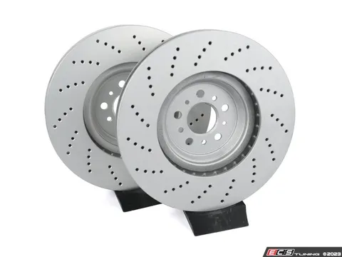 ECS Front V5 Drilled Brake Rotors - Set (380x36)