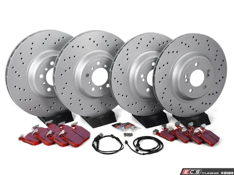 Assembled By ECS Front & Rear Performance Brake Service Kit
