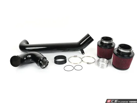 Burger Motorsports BMS Elite Performance Intake - Black High Gloss w/ Red Filters