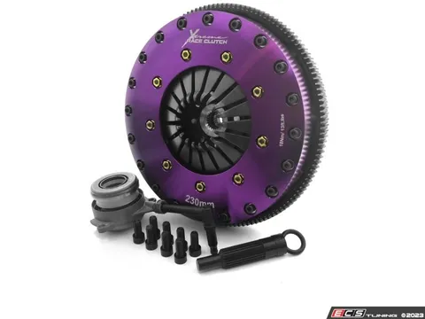 XClutch 9" Twin Solid Ceramic Clutch Discs Clutch Kit Inc Chromoly Flywheel + HRB