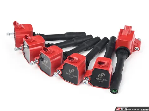 Dinan B-Series Performance Ignition Coil - Red - Set Of Six