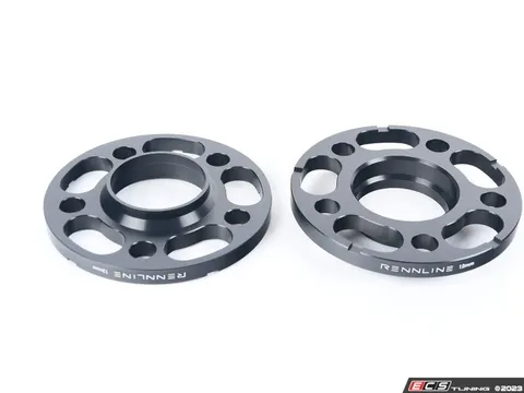Rennline Rennline 12mm Wheel Spacers - Black (Pair)