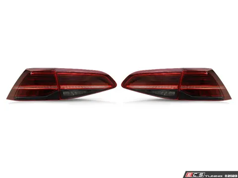 ZiZa MK7.5 European LED Dynamic Tail Light Set - Dark Red