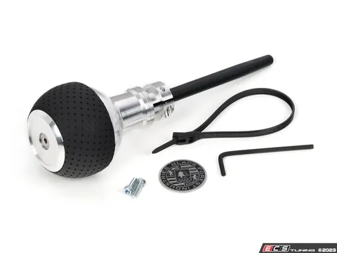 Black Forest Industries GS2 Automatic Shift Knob - Silver w/ Black Perforated Air Leather