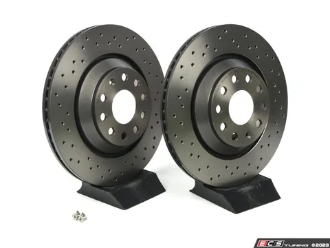 Brembo Cross Drilled UV Coated Brake Rotors - Pair (310x22)
