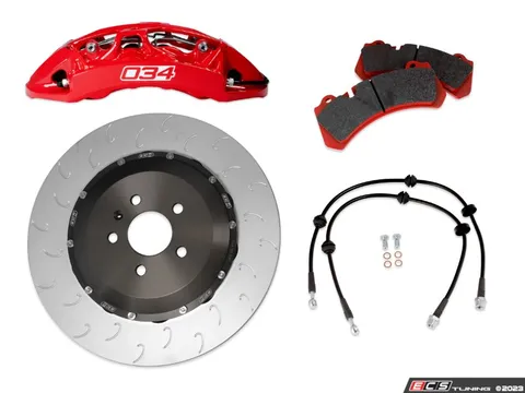 034Motorsport 034Motorsport RS+ Big Brake Package - Red Calipers (390x34)