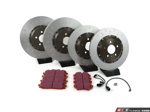 Assembled By ECS Front And Rear Two-Piece Brake Service Kit