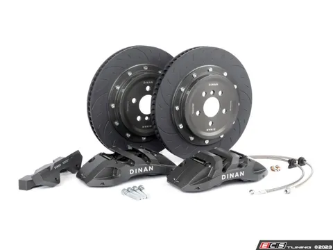 Dinan Front 6-Piston Big Brake Kit - 395x34mm - Gray Calipers