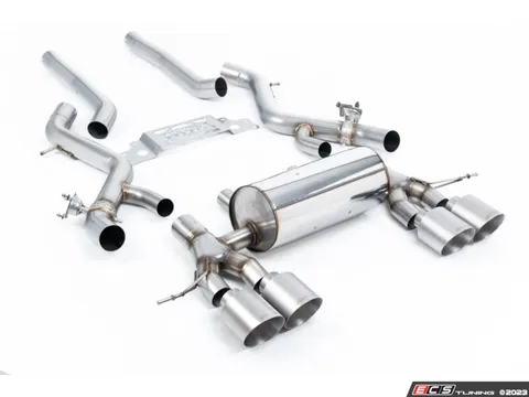 Milltek Sport Non-Resonated Secondary Cat Back System - Polished Tips