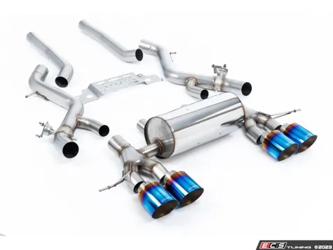 Milltek Sport Non-Resonated Secondary Cat Back System - Burnt Titanium