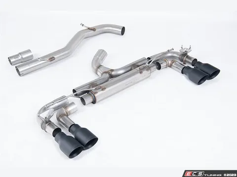 Milltek Sport Milltek Race Cat Back Exhaust - GT-100 Cerakote Black Tips