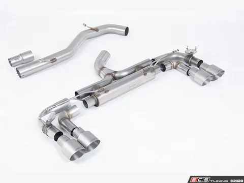 Milltek Sport Milltek Race Cat Back Exhaust - GT-100 Brushed Titanium Tips