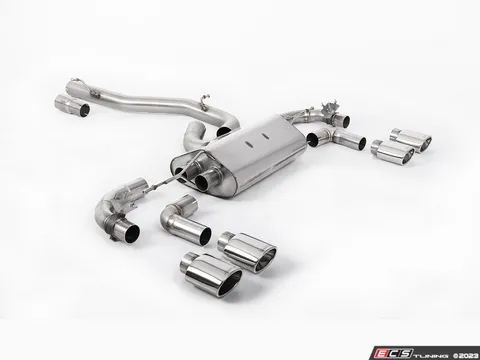 Milltek Sport Milltek 3.15 Inch Valved Race Exhaust System - Polished Oval Tips