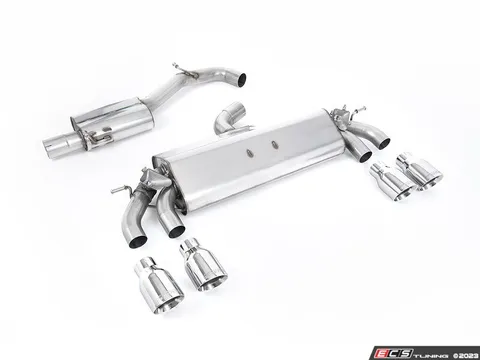 Milltek Sport Milltek Cat Back Exhaust System - Polished GT-100 Round Tips