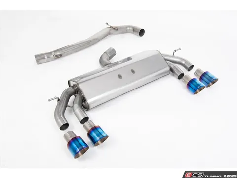 Milltek Sport Milltek Non-Valved Cat Back Exhaust System - Burnt Titanium GT-100 Tips