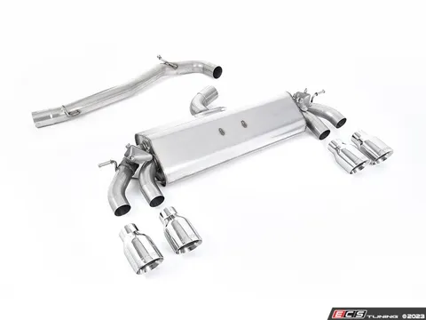 Milltek Sport Milltek Cat Back Exhaust System - Polished GT-100 Round Tips