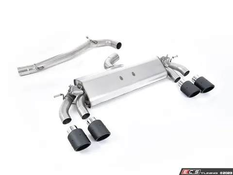 Milltek Sport Milltek Cat Back Exhaust System - Carbon JET-100 Round Tips