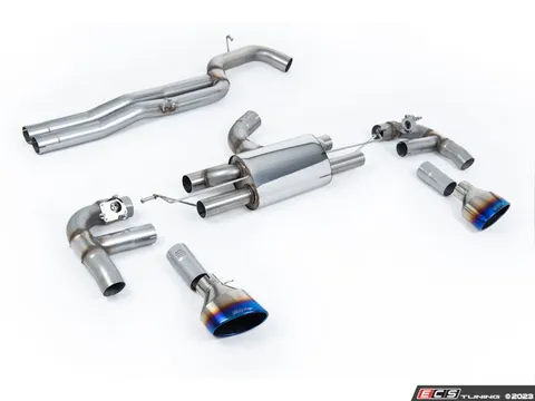 Milltek Sport 80mm Race Catback With Burnt Titanium Tips