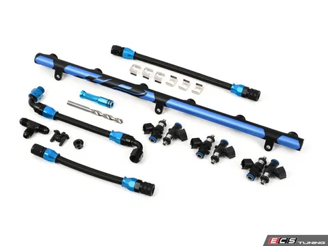 Precision Raceworks S58 Port Injection Kit - Blue Anodized - 950cc Injectors