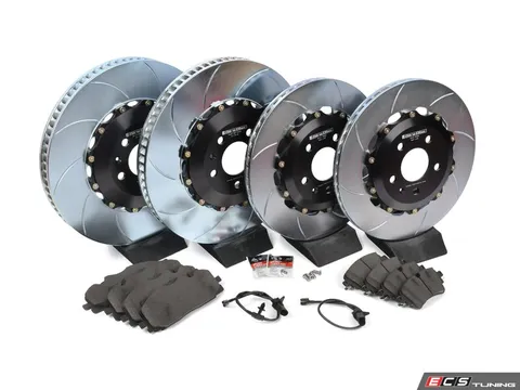 Assembled By ECS Front And Rear Two-Piece Brake Service Kit