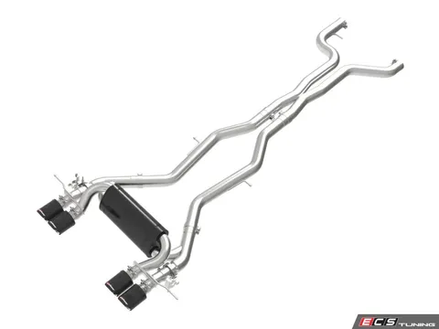 AFE MACH Force-Xp Cat-Back Exhaust - Quad Carbon Fiber Tips