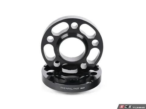 Rennline Rennline 20mm Wheel Spacers - Black (Pair)