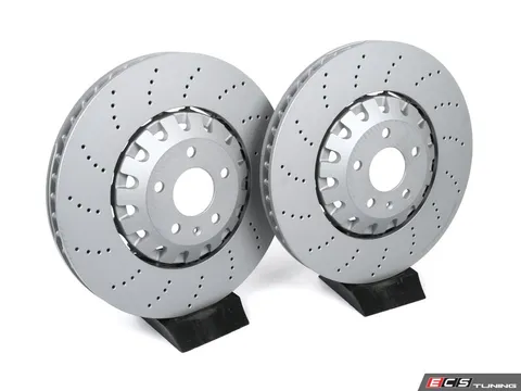 Zimmermann Front Cross-Drilled Brake Rotors - Pair (375x35mm)