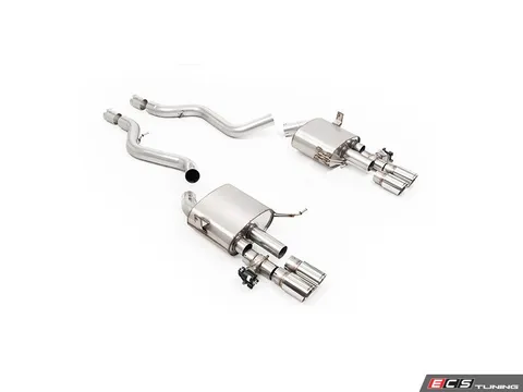 Milltek Sport Performance Cat Back Exhaust - V2 w/ Remote Control & GT-80 Polished Tips