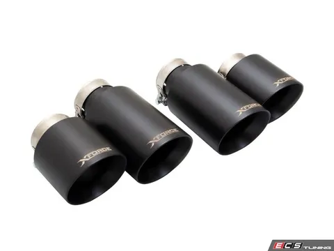 XForce VW Audi Black Stainless Steel Tips