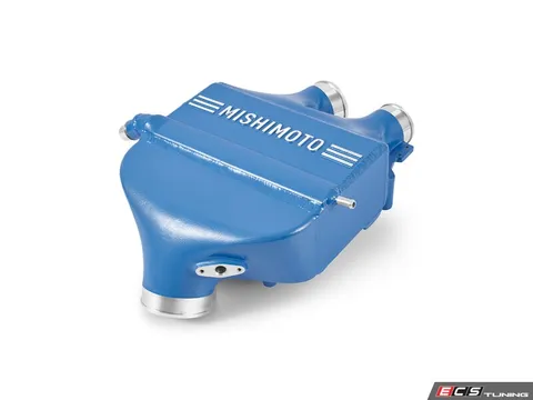 Mishimoto Performance Air-to-Water Intercooler - Yas Marina Blue Metallic