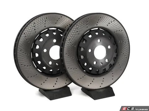 SHW Performance Front Cross-Drilled Brake Rotors - Pair (375x35mm)