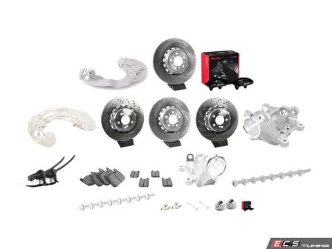Assembled By ECS F8X Front & Rear Big Brake Conversion Kit - Genuine BMW Rotors