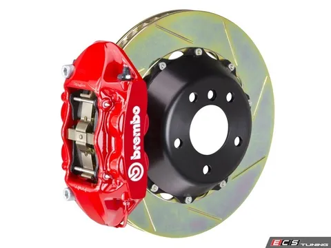 Brembo 08-13 M3 (E90, E92, E93), Rear, Slotted, Red, 4 Piston, 345x28 2-Piece