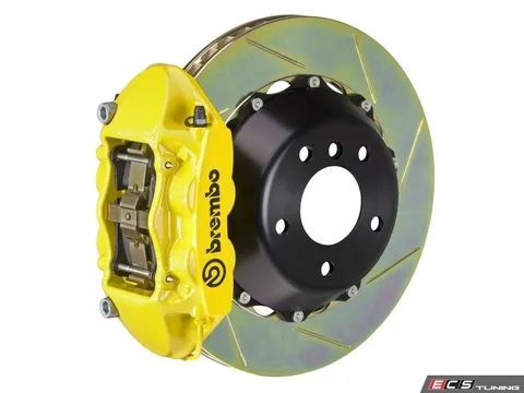 Brembo 08-13 M3 (E90, E92, E93), Rear, Slotted, Yellow, 4 Piston, 345x28 2-Piece