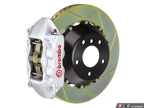 Brembo 15+ M3 (F80), 15+ M4 (F82), Rear, Slotted, Silver, 4 Piston, 380x28 2-Piece