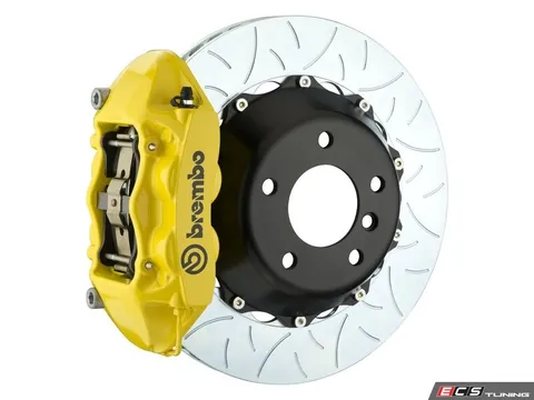 Brembo 08-13 M3 (E90, E92, E93), Rear, Slotted Type-3, Yellow, 345x28 2-Piece