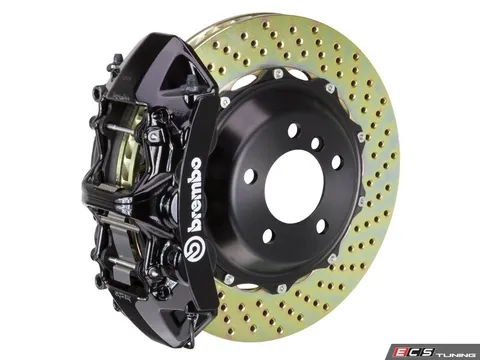 Brembo 01-06 M3 (E46), 06-08 Z4 M-Coupe/Roadster (E85, E86), Front, Drilled, Black, 6 Piston, 380x32 2-Piece