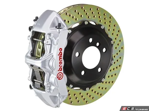 Brembo 01-06 M3 (E46), 06-08 Z4 M-Coupe/Roadster (E85, E86), Front, Drilled, Silver, 6 Piston, 380x32 2-Piece